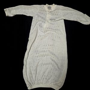 Dior Baby White Knit Sleep Gown